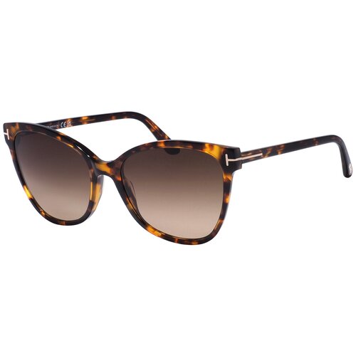 фото Солнцезащитные очки tom ford, квадратные, для женщин, коричневый