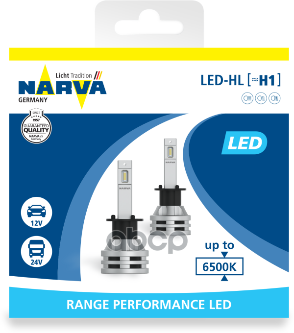 Лампа H1 Range Performance Led 6500K Narva арт. 180573000