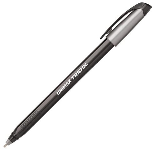 UNIMAX Ручка шариковая Trio DC tinted 0.5 мм, черный цвет чернил, 1 шт.