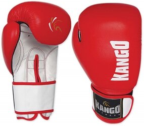 Перчатки боксерские Kango BMK-004 Red/White PU 12 унций