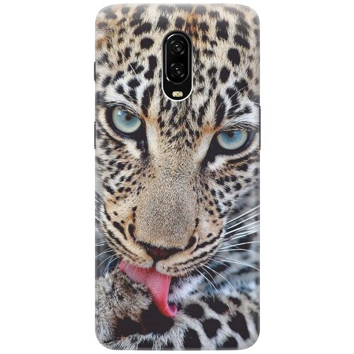 фото Cиликоновый чехол на oneplus 6t / ванплюс 6т с принтом "леопард" gosso