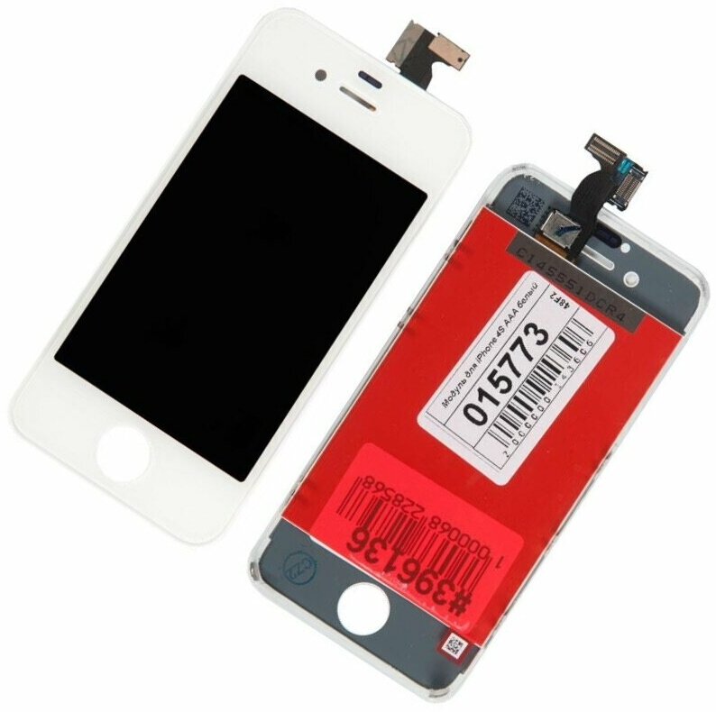 Display / Дисплей для Apple iPhone 4S в сборе с тачскрином (AAA), белый