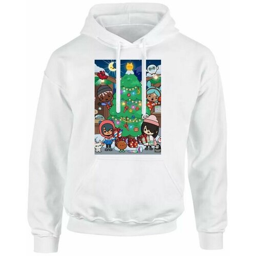 фото Толстовка, размер 48, белый migom