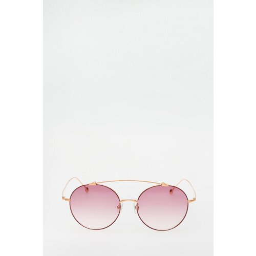Солнцезащитные очки Matsuda, круглые, градиентные, розовый
