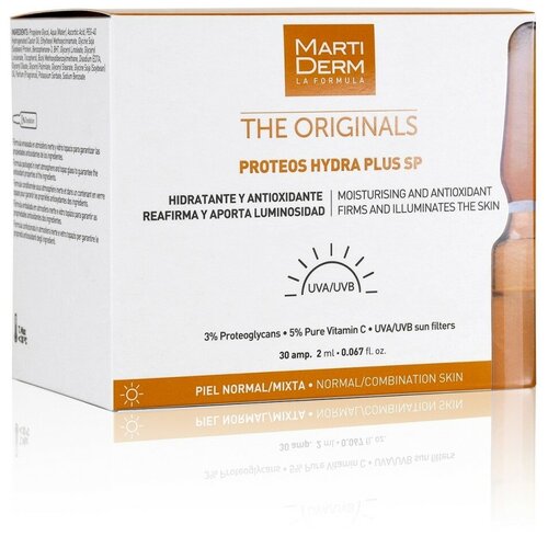 Martiderm The Originals Proteos Hydra Plus SP ампулы для лица, 2 мл, 30 шт.