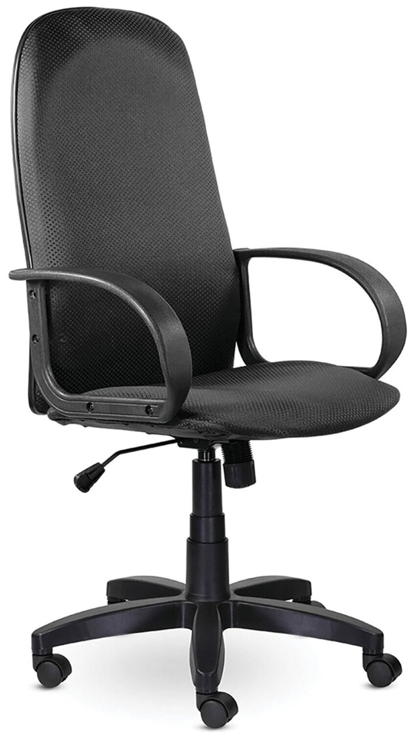 Кресло офисное BRABIX Praktik EX-279, ткань JP/кожзам, серое, 532020