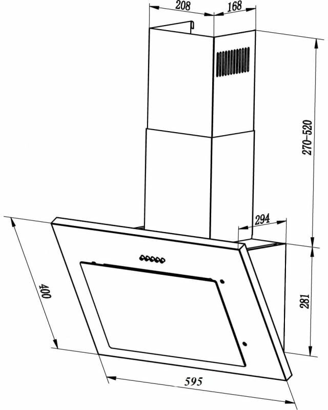 Пристенная вытяжка LEX MIKA 600 WHITE - фотография № 5