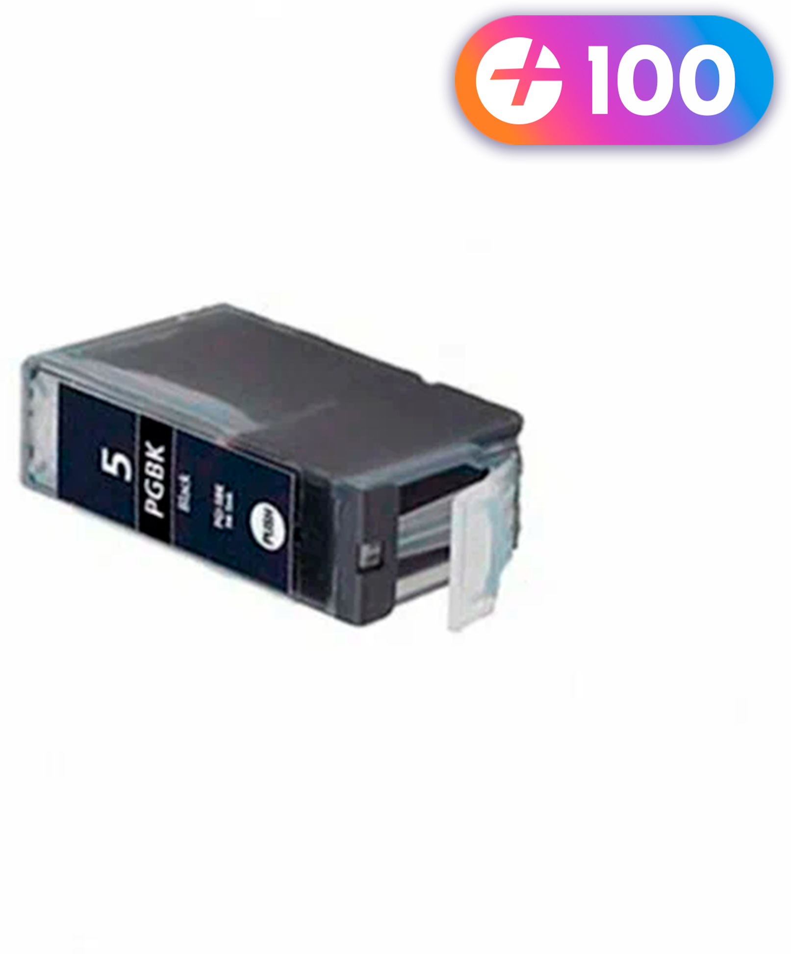 Картридж для Canon PGI-5BK, Canon PIXMA MP500, MP600, MP800, iP3300, iP4200, iP5200, iP6600D, iX5000 и др. с чернилами черный новый заправляемый