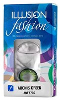 Контактные линзы ILLUSION Fashion Adonis, 2 шт., R 8,6, D -4, green