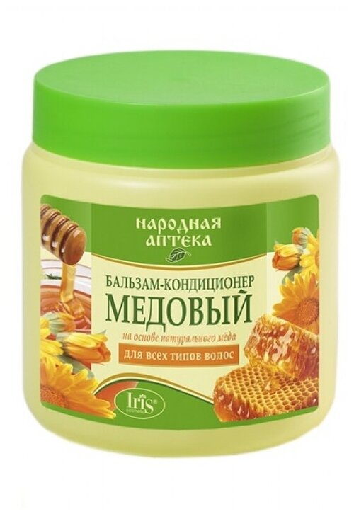 IRIS cosmetic бальзам-кондиционер Народная аптека Медовый, 500 мл