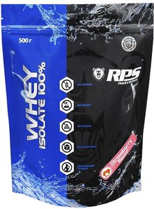 RPS Whey Isolate 100%, 500 гр. (клубника)