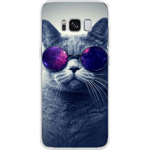 Силиконовый чехол на Samsung Galaxy S8 / Самсунг Галакси С8 Космический кот