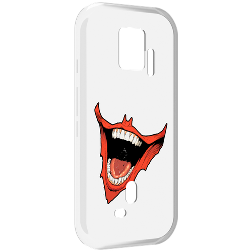 Чехол MyPads страшная-улыбка для ZTE Nubia Red Magic 7S Pro задняя-панель-накладка-бампер чехол mypads счастливый чемодан для zte nubia red magic 7s pro задняя панель накладка бампер