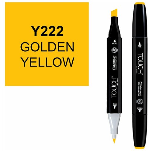 Маркер спиртовой Touch Twin цв. Y222 золотистый жёлтый