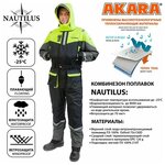 Комбинезон - поплавок для рыбалки Akara Nautilus -25C / зимний плавающий рыболовный костюм / ветрозащищенный / влагозащищенный - изображение