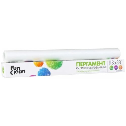 Fun Clean Пергамент пищевой для выпечки силиконизированный /8м*38см/ в картонной уп. 7578