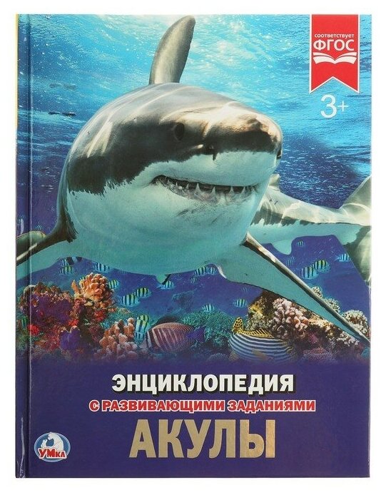 Энциклопедия с развивающими заданиями «Акулы»