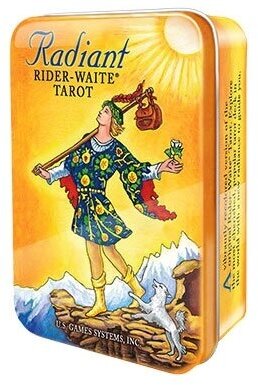 Radiant Rider-Waite© Tarot deck Tin/мини в жестяной коробочке