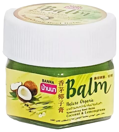 Banna Бальзам Nourishing Heel Balm Coconut and Lemongrass Banna для Стоп Кокос и Лемонграсс Питающий, 25г