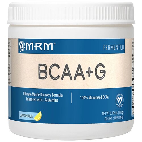 BCAA MRM BCAA+G 1000, лимонад, 180 гр.