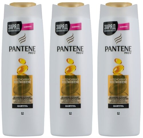 Pantene шампунь Интенсивное восстановление для ослабленных и поврежденных волос, 3 шт., 400 мл, 3 шт.