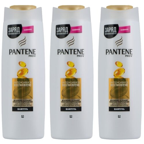 Pantene шампунь Интенсивное восстановление для ослабленных и поврежденных волос, 3 шт., 400 мл, 3 шт.