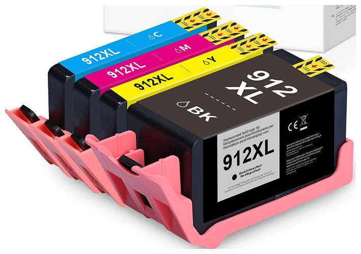 Картриджи для HP 912XL (комплект 4шт.)Последняя версия чипа от 26.08.2025г.