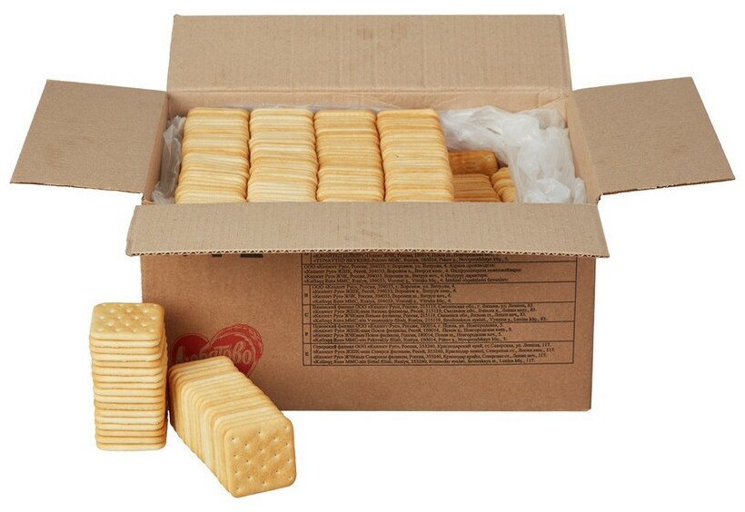 Крекеры Янтарные с сыром Любятово коробка 5.6 кг - фотография № 4