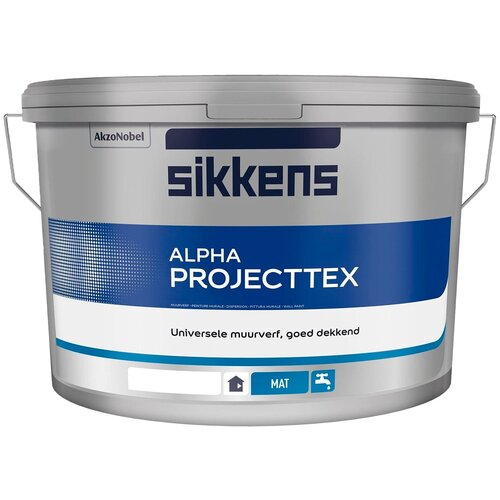 Краска акриловая Sikkens Alpha Projecttex матовая белый 2.5 л