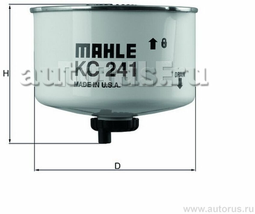 Топливный фильтр KC241D KNECHT/MAHLE