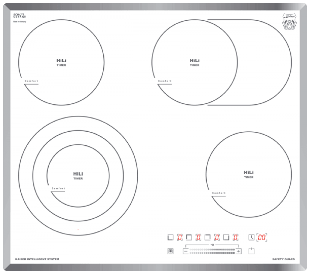Электрическая варочная панель Kaiser KCT 6715 FW, белый
