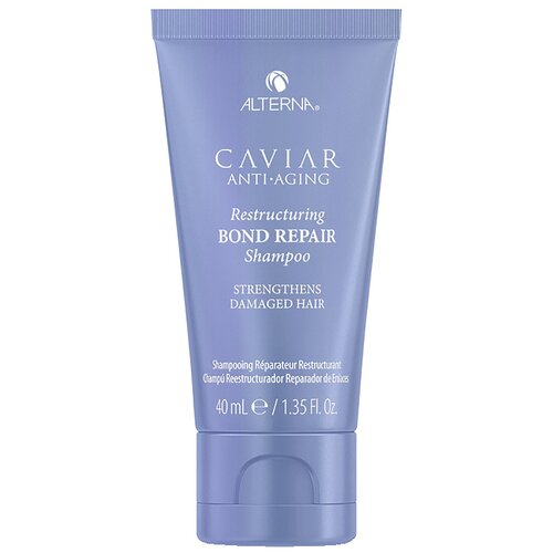 шампунь регенерация alterna caviar anti aging restructuring bond repair shampoo 250 мл 250 ml Alterna шампунь Caviar Anti-Aging Restructuring Bond Repair регенерация и восстановление, 40 мл