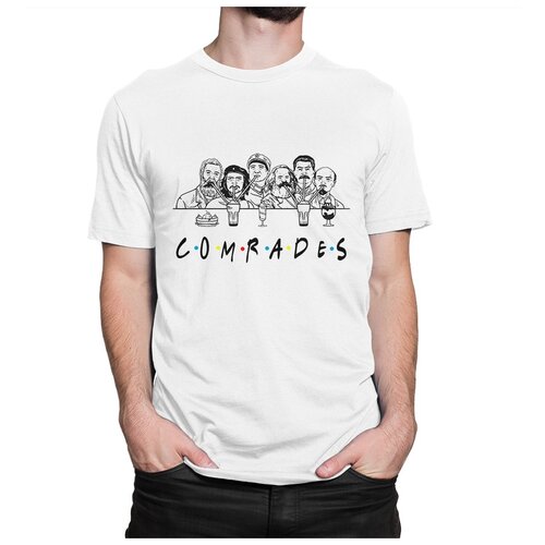 фото Футболка dream shirts товарищи мужская 2xl белая