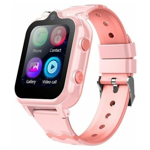 Детские умные часы Smart Baby Watch Wonlex KT18 GPS WiFi 2 камеры 4G розовые водонепроницаемые 899000₽