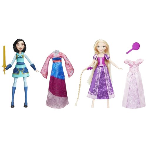 Кукла Hasbro Disney Princess Делюкс с дополнительным платьем 20 см, E1948 кукла мулан с подвеской