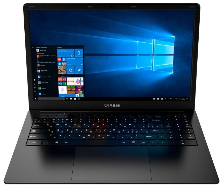 Ноутбук Irbis NB201 Intel Celeron J3455 1500 MHz1561920x10804GB128GBDVD нетIntel HD Graphics 500Wi-FiBluetoothWindows 10 Home