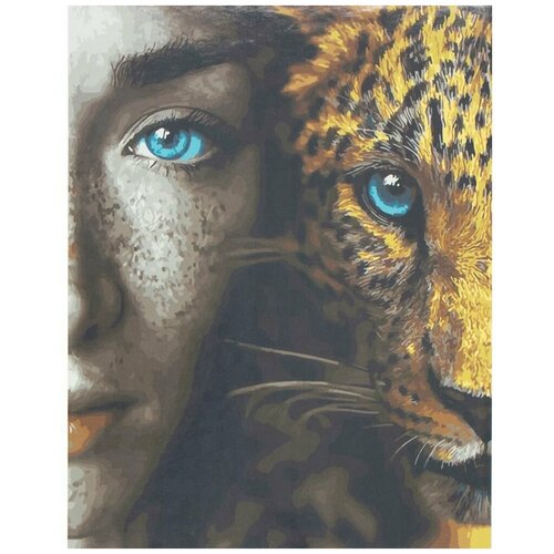 Картина по номерам Две души. Леопард, 40x50 см. PaintBoy картина по номерам две картинки paintboy задумчивая обезьяна