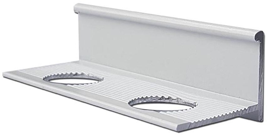 фото Алюминиевый напольный профиль для L-образной окантовки