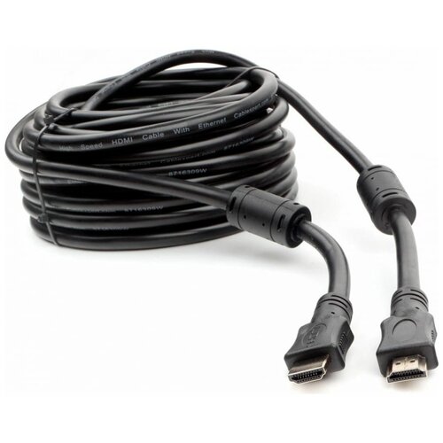 Кабель интерфейсный HDMI Cablexpert CCF2-HDMI4-15M 15м, 15м, v2.0, 19M/19M, черный, позол. разъемы, э кабель hdmi cablexpert 15м v2 0 19m 19m черный позол разъемы экран пакет