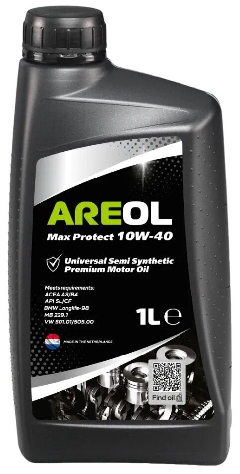 Моторное масло Areol Max Protect 10W-40, 1 л