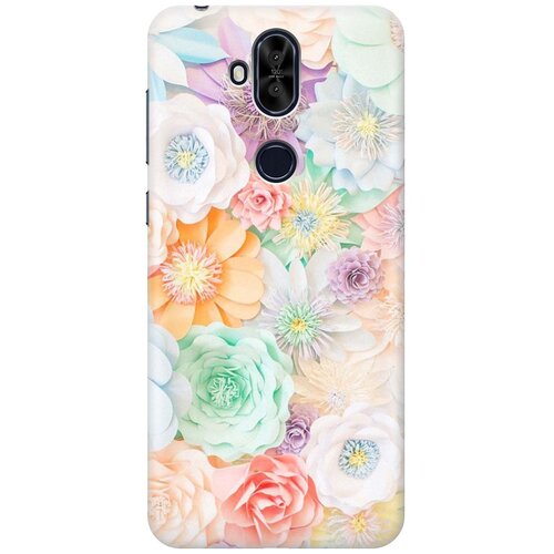 фото Cиликоновый чехол на asus zenfone 5q / 5 lite zc600kl / асус зенфон 5 кью / 5 лайт с принтом "цветочное многообразие" gosso