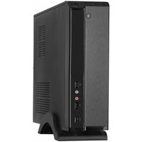 Корпус Desktop ExeGate MI-207-M450 (mini-ITX/mATX, БП M450 с вент. 8см, 2*USB, аудио, черный)