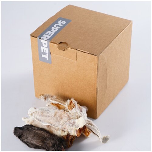 LAIKY / Уши кролика 300 грамм для дрессировки/лакомство для собак/ лакомство для кошек / сушеное