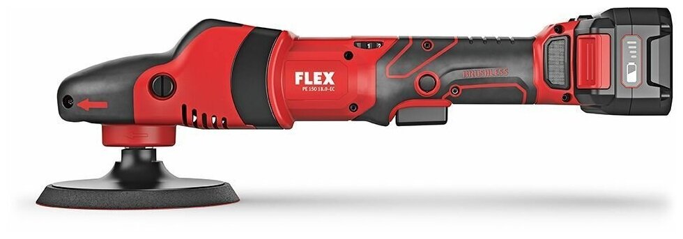 Аккумуляторная ротационная полировальная машинка FLEX PE 150 18.0-EC C FLEX