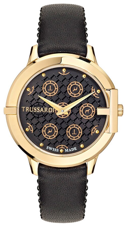Наручные часы TRUSSARDI Swiss Made, черный