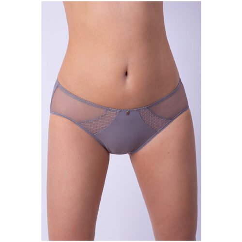 фото Milavitsa трусы кюлот средней посадки с сетчатыми вставками фаэтон, размер 114, чайка