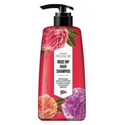 Шампунь для волос WELCOS с экстрактом розы, 500 мл  - Купить