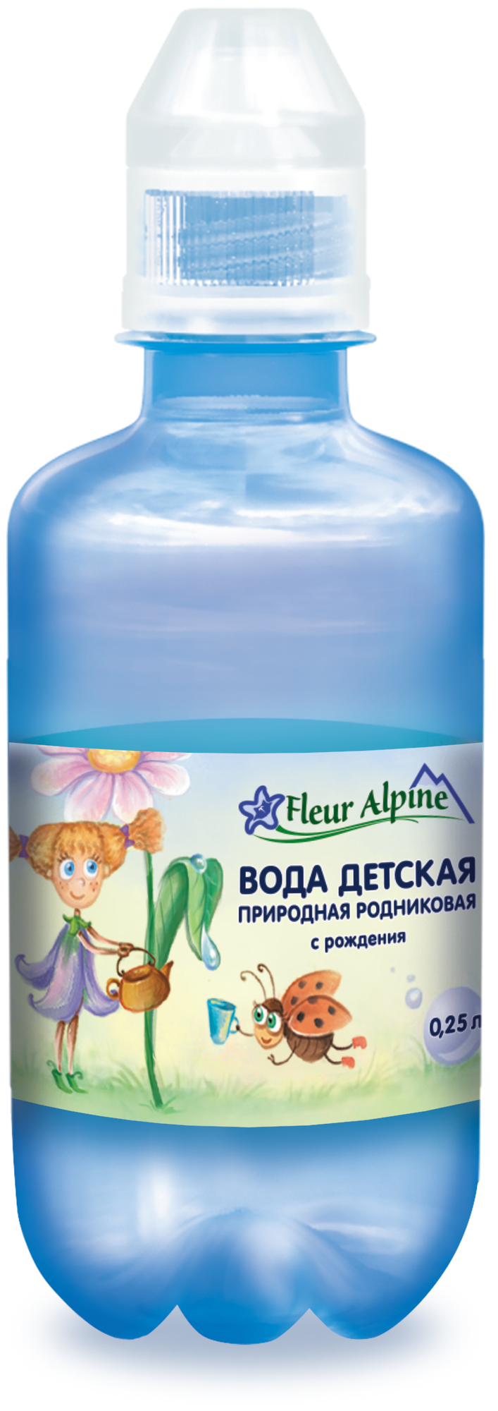 Спайка Вода детская Fleur Alpine природная родниковая, негазированная, с рождения, 0.25 л, 12 штук. - фотография № 3