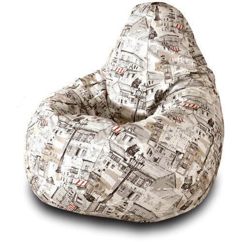 фото Пазитифчик кресло-груша мезонс 01 бежевый жаккард