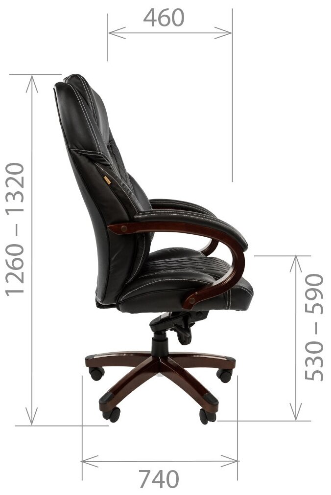 Компьютерное кресло Chairman 406 для руководителя